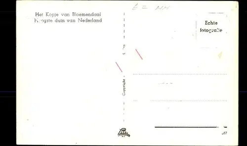 Ak Bloemendaal Nordholland Niederlande, Het Kopje met uitkijktoren