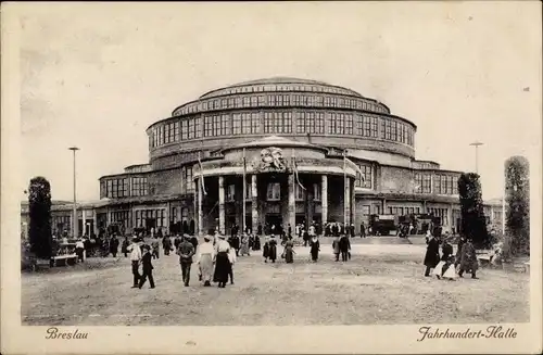 Ak Wrocław Breslau Schlesien, Jahrhunderthalle