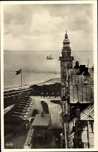 Ak Helsingør Helsingör Dänemark, Kronborg Slot, Fyrtaarnet og Flagbastionen