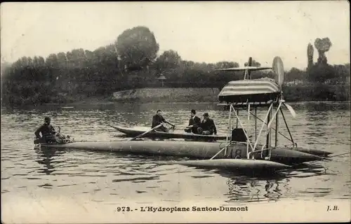 Ak L'Hydroplane Santos Dumont, Wasserflugzeug