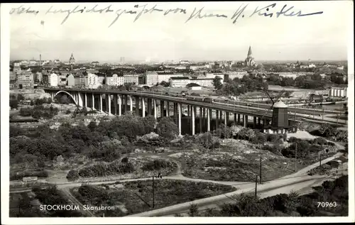 Ak Stockholm Schweden, Skansbron