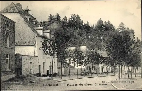 Ak Rochefort Wallonien Namur, Ruines du vieux Chateau