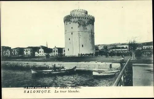 Ak Thessaloniki Griechenland, La tour blanche, Weißer Turm