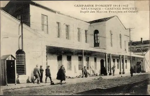 Ak Saloniki Thessaloniki Griechenland, Caserne Bouvet, Campagne d'Orient 1914-1917