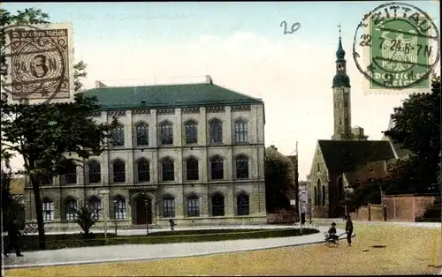 Ak Zittau in der Oberlausitz, Kgl. Sächs. Hochbauschule