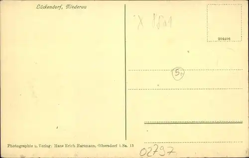 Ak Lückendorf Oybin Oberlausitz, Niederau