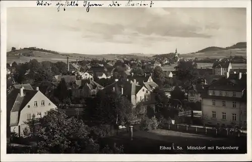 Ak Eibau Kottmar in der Oberlausitz, Beckenberg, Mitteldorf