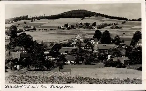 Ak Beiersdorf Oberlausitz, Blick nach dem Huhberg 500m