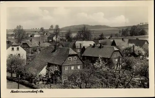 Ak Niedercunnersdorf Kottmar in der Oberlausitz, Blick nach dem Löbauer Berg