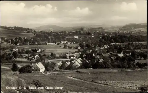 Ak Oppach in der Oberlausitz, Panorama mit Güttelsberg