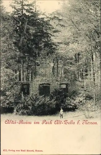 Ak Alt Zella Nossen in Sachsen, Abtei-Ruine