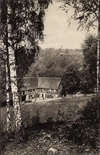 Ak Klipphausen in Sachsen, Neudeckmühle, Saubachtal
