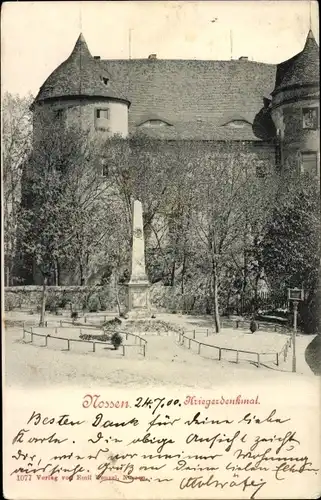 Ak Nossen in Sachsen, Kriegerdenkmal