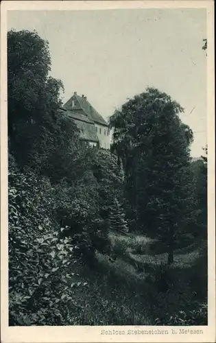 Ak Siebeneichen Meißen in Sachsen, Schloss