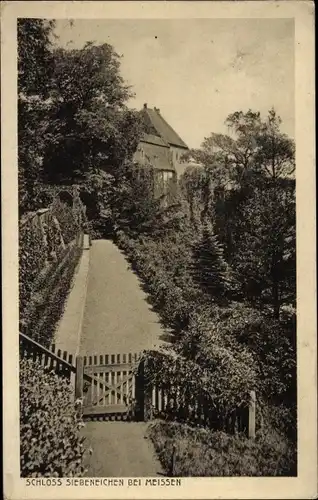 Ak Siebeneichen Meißen in Sachsen, Schloss