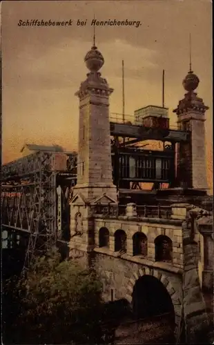 Ak Oberwiese Waltrop Ruhrgebiet, Schiffshebewerk Henrichenburg