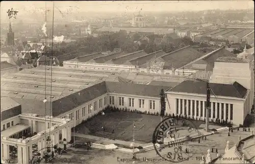 Ak Gent Ostflandern Belgien, Exposition Universelle et Internat. 1913, Panorama