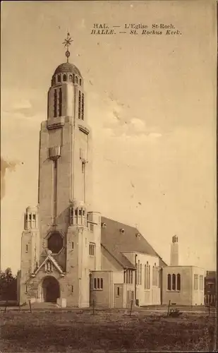 Ak Hal Flämisch Brabant Flandern, St. Rochus Kerk