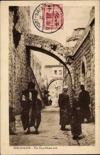 Ak Jerusalem Israel, The Ecce-Homo arch