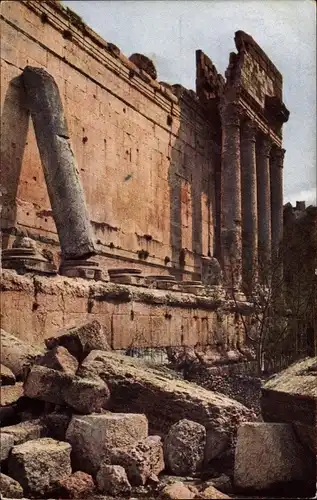 Ak Baalbek Libanon, Temple de Bacchus cote sud