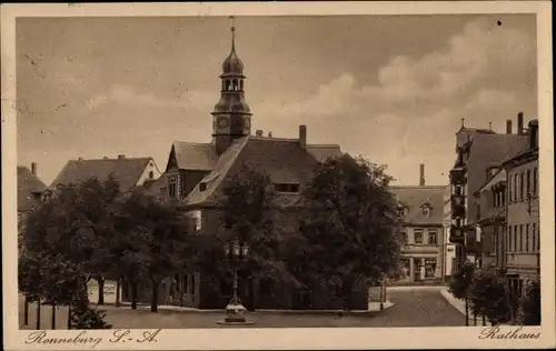 Ak Ronneburg in Thüringen, Rathaus