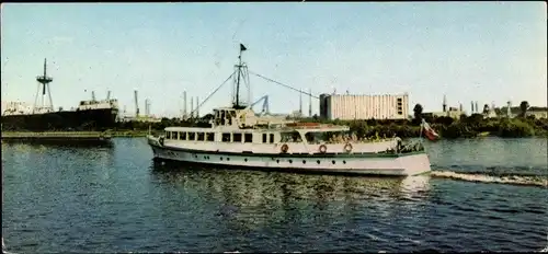 Ak Szczecin Stettin Pommern, Statek Zetlugi Szczecinskiej Judyta, Ausflugsschiff