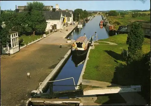 Ak Shropshire England, The Stop Lock, Autherley Junction, Shropshire Union Canal, Boot