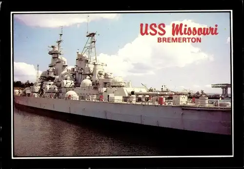 Ak Bremerton Washington USA, Kriegsschiff USS Missouri (BB-63), The Big Mo