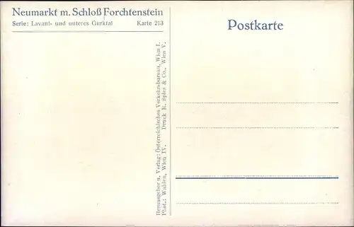 Ak Neumarkt in der Steiermark, Schloss Forchtenstein