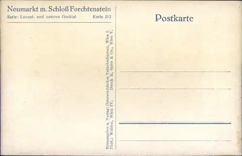 Ak Neumarkt in der Steiermark, Schloss Forchtenstein