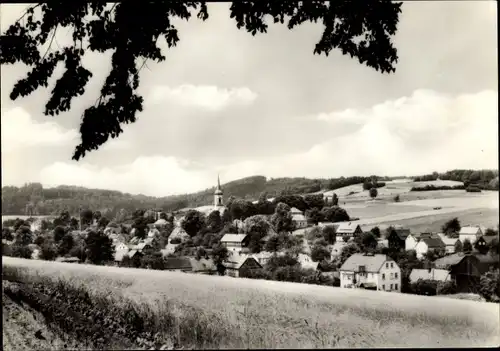 Ak Wehrsdorf Sohland an der Spree, Panorama mit Steinberg, Felder