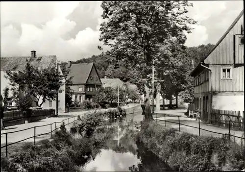 Ak Großschönau in der Oberlausitz Sachsen, Ortspartie