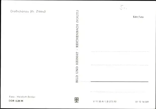 Ak Großschönau in der Oberlausitz Sachsen, Ortspartie