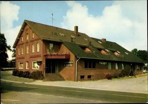 Ak Egestorf in der Lüneburger Heide, Hotel-Restaurant-Cafe Bundeskegelbahn Gasthaus Soltau