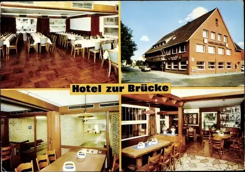 Ak Greffen Harsewinkel in Westfalen, Hotel Zur Brücke, Inneres