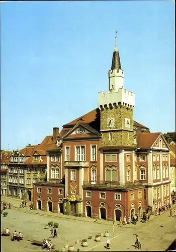 Ak Löbau in der Oberlausitz Sachsen, Rathaus