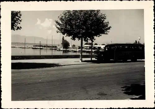 Foto Ak Berne Bern Stadt Schweiz, Bus, Hafen