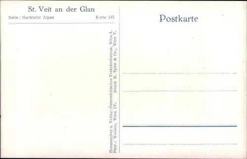 Ak Sankt Veit an der Glan Kärnten, Platz mit Brunnen