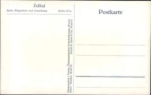 Ak Kärnten Österreich, Motiv im Zelltal