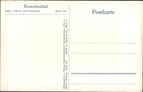 Ak Kärnten, Rosenbachtal