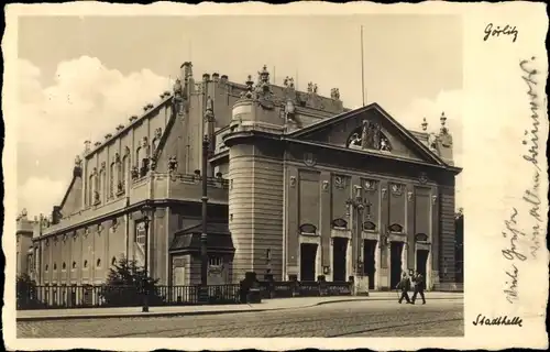 Ak Görlitz in der Lausitz, Stadthalle