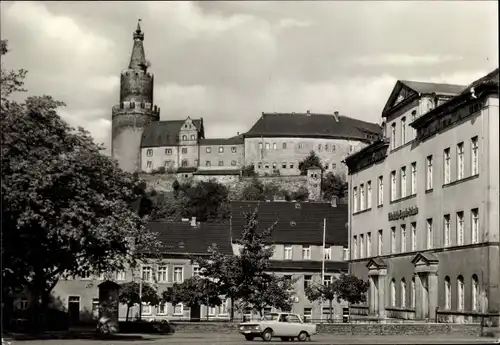 Ak Weida in Thüringen, Platz der Freiheit, Schloss