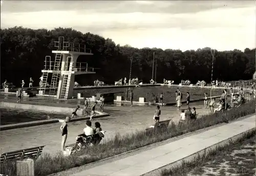 Ak Bad Kösen Naumburg an der Saale, Schwimmbad der Jugend