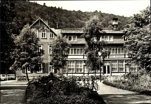 Ak Treseburg Thale im Harz, FDGB Erholungsheim Wildstein
