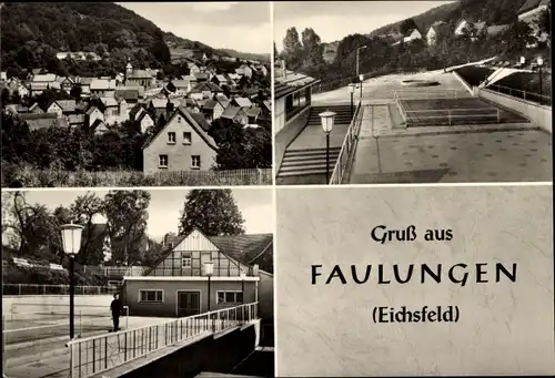 Ak Faulungen im Eichsfeld, Panorama, Teilansichten
