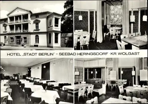 Ak Ostseebad Heringsdorf auf Usedom, Hotel Stadt Berlin