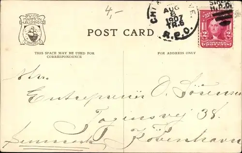 Ak Dampfer Theodore Roosevelt, Chicago City Line