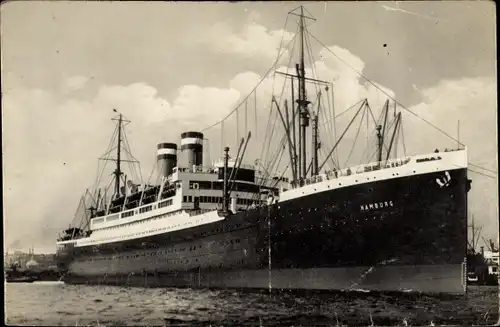 Foto Ak Hapag Dampfer Hamburg, Doppelschraubendampfer