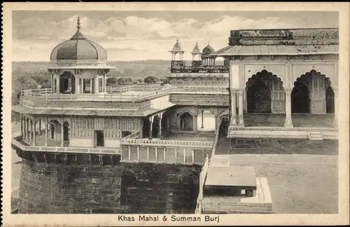 Ak Agra Indien, Khas Mahal and Summan Burj