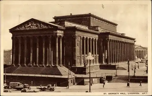 Ak Liverpool Merseyside England, St. George's Hall